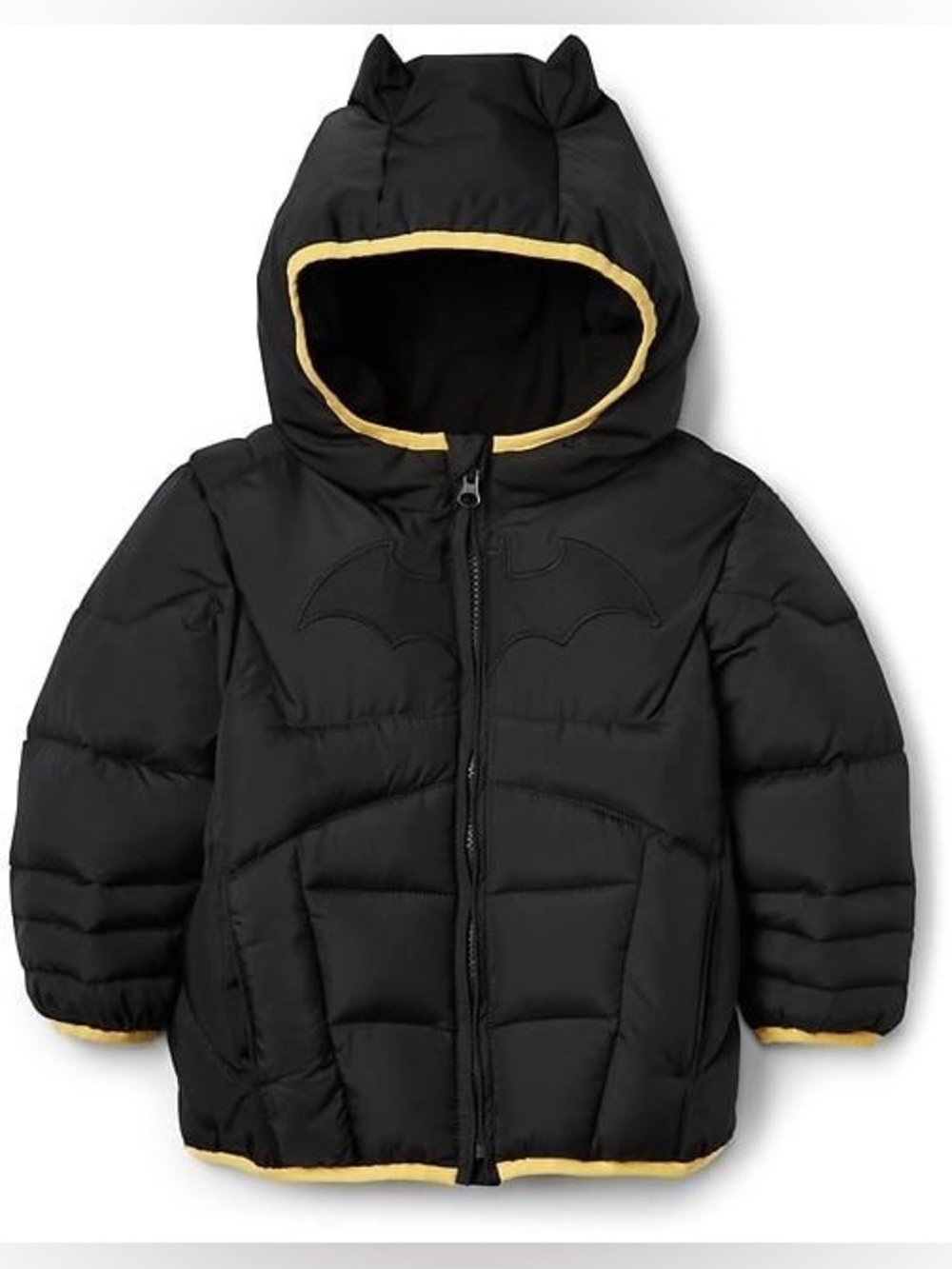 GAP BabyGap Black Marvel Batman Puffer Jacket